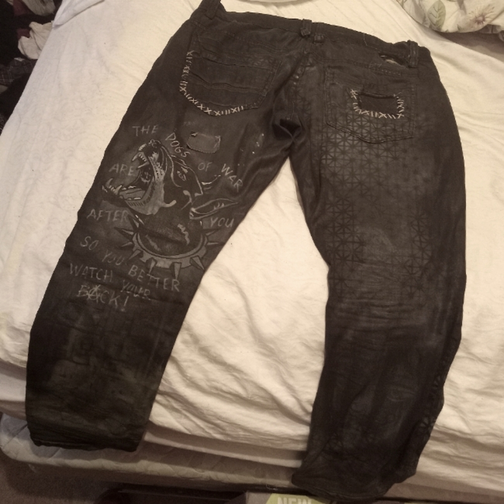 Custom punk rock pants